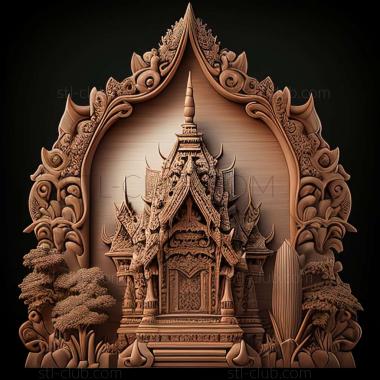 3D model Nakhon Sawan in Thailand (STL)